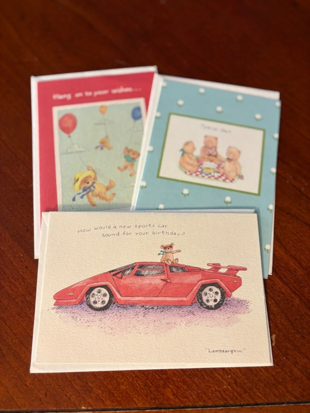 Vintage 1980s Teddy Bears Greeting Cards & Envelopes Lot of 9